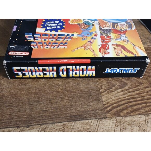 World Heroes 2 (Super Nintendo, SNES) Complete CIB - Tested - Picture 10 of 15